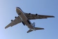 Huge Antonov Cargo plane viewed from below