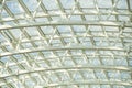 Huge arched roof steel and glass design for more light from sunshine Royalty Free Stock Photo