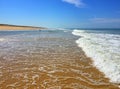 The Huge Atlantic Beaches of South west France Cap-Ferret Peninsula, South West France Royalty Free Stock Photo