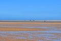 Huge beach after the sea tide Royalty Free Stock Photo