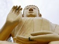 Huge beautiful golden Buddha statue Royalty Free Stock Photo