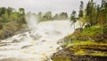 Haugfossen waterfall in Norway, Scandinavia