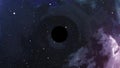 Huge black dot with dark antimatter in the center