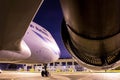 A huge Boeing 747 aircraft, one of the world's most beautiful ai