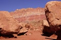 Huge boulders precariously balanced Royalty Free Stock Photo