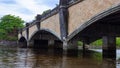 Huge bridge over a mangrove river