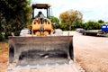 Huge bucket of loader Royalty Free Stock Photo