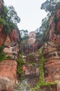 The huge buddha statue in Leshan