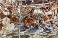 Huge campfire beach barbecue Royalty Free Stock Photo