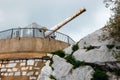 Huge cannon at Europa point, Gibraltar Royalty Free Stock Photo