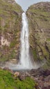 huge Casca Danta waterfall in Serra da Canastra, Minas Gerais, Brazil