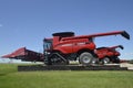 Huge Case IH combine on display pad Royalty Free Stock Photo