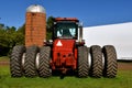 Huge Case International tractor with three sets of duals.