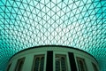 The British Museum - entrance atrium - patterns Royalty Free Stock Photo