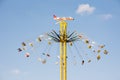 Huge Chairoplane at the Oktoberfest in Munich Royalty Free Stock Photo