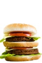 Huge cheeseburger Royalty Free Stock Photo