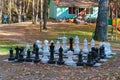 Huge chess, street chess