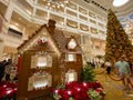 The huge Christmas Gingerbread House at the  Grand Floridian Resort Hotel at Disney World Royalty Free Stock Photo