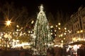 Huge christmas tree in Budapest