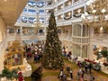 The huge Christmas Tree at the  Grand Floridian Resort Hotel at Disney World Royalty Free Stock Photo