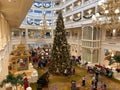 The huge Christmas Tree at the  Grand Floridian Resort Hotel at Disney World Royalty Free Stock Photo