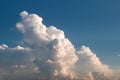 Huge cloud cluster in sunset light Royalty Free Stock Photo