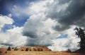 Huge clouds above the clouds