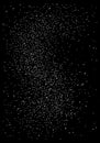 Huge clusters of star in the dark sky. Black background. Vector illustration
