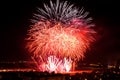 Huge colorful fireworks