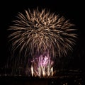 Huge colorful fireworks