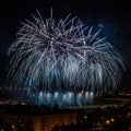 Huge colorful fireworks