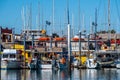 A huge commercial fishing vessels docked along Puerto Penasco, Mexico