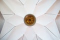 Huge compass on a ceiling in a beautifull church. Royalty Free Stock Photo