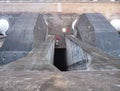 Huge concrete structure of itaipu dam