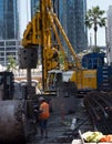 Huge construction site in downtown San Francisco