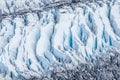 Huge Crevasses show blue ice deep in the Matanuska Glacier of Alaska