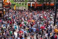 Huge Crowd Disperses Following Annual Atlanta Dragon Con Parade Royalty Free Stock Photo