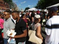 Huge Crowd at the Food Festival in Washington DC Royalty Free Stock Photo