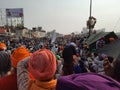 A huge crowd of Indian farmers are gathering at a place photograph