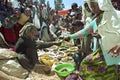 Huge crowds at an Ethiopian market