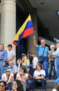 Huge crowds of opposition supporters take part in a rally against Venezuelan President Nicolas Maduro