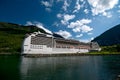 Huge cruise ship, Norway harbour