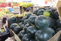 Water Melons at Fruit and Vegetable Market, Municipal Market, Panaji, Goa, India Royalty Free Stock Photo