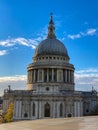 Huge dome of St Paul's Cathedral in London, United Kingdom Royalty Free Stock Photo