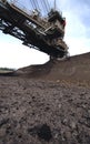 Huge dredge at work mining coal on site at the Yallourn open cut mine