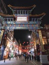 Huge Entrance Gate to Chinatown London UK