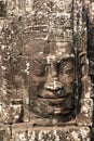 A Face at Bayon Temple In Angkor Wat, Cambodia Royalty Free Stock Photo