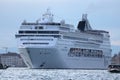 Huge ferry cruising in Venezian lagoon, Italy