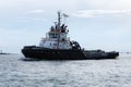 Huge ferry cruising in Venezian lagoon, Italy Royalty Free Stock Photo