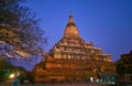 The multi terraced Shwe San Daw Pagoda in Bagan, Myanmar